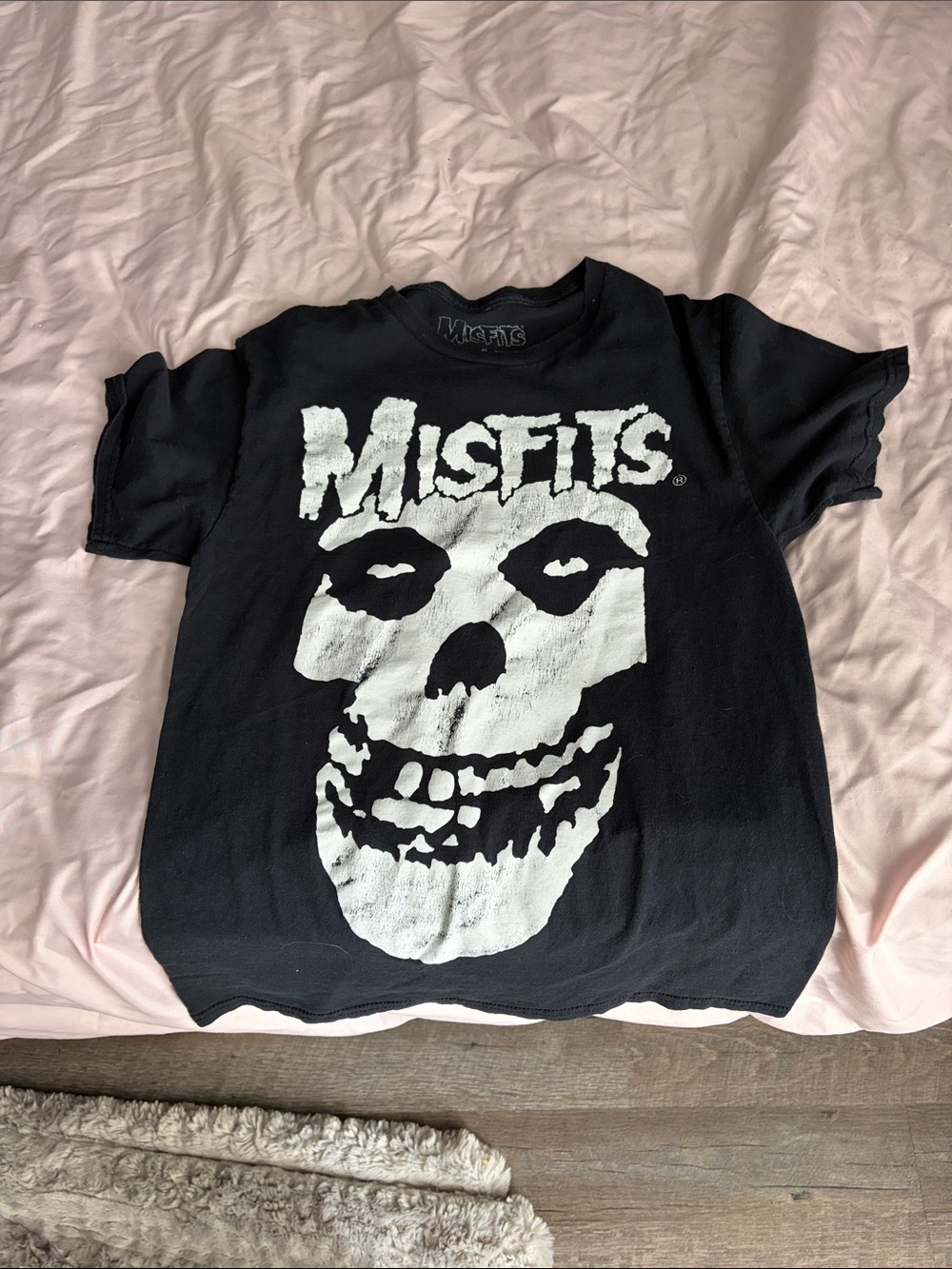 Kids' Black Graphic Skull Tee